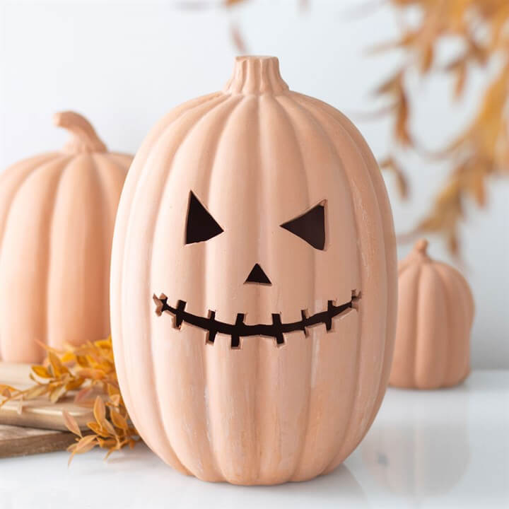 30cm Terracotta Pumpkin Ornament-Sociodigi