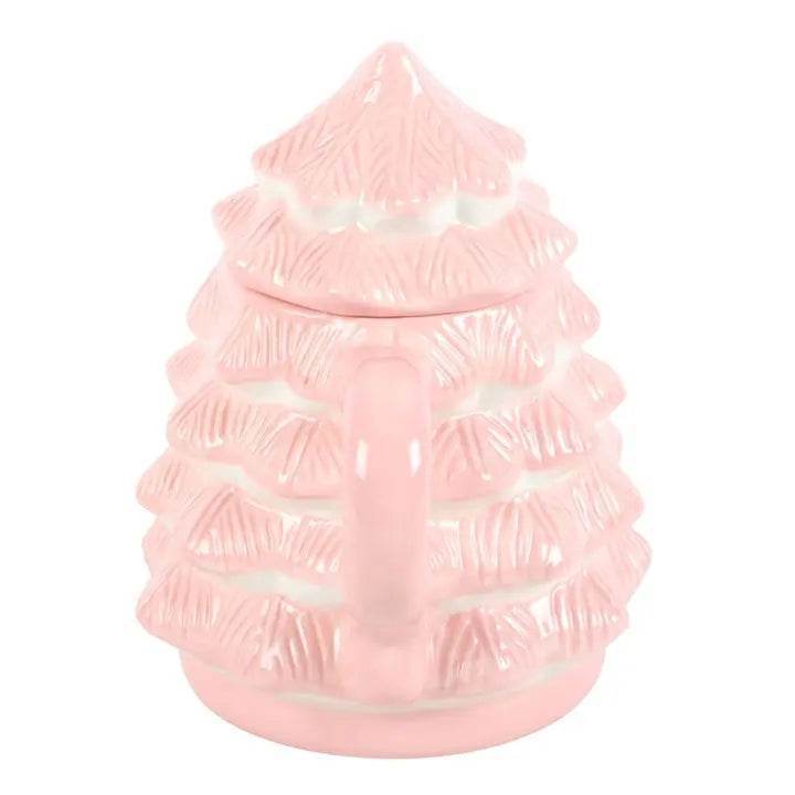 Pink Christmas Tree Shaped Mug - Sociodigi