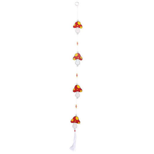 String of Mushroom Suncatchers