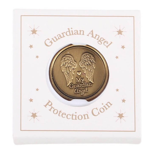 Set of 27 Guardian Angel Protection Coins in Display