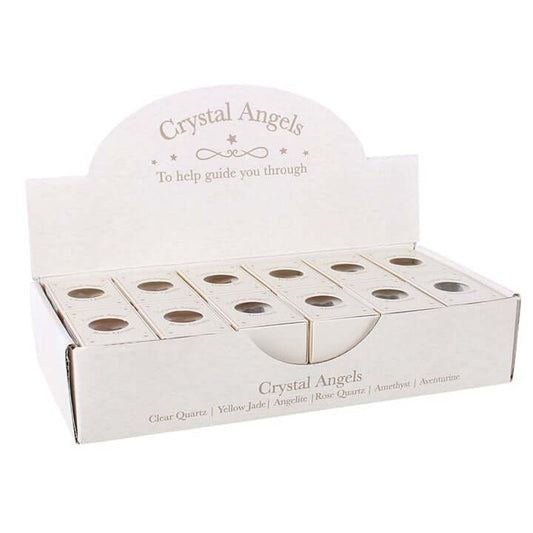 Set of 24 Crystal Angel Keepsakes in Display