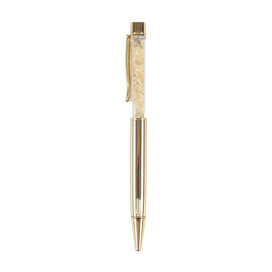 Set of 42 Chakra Crystal Chip Pens in Display