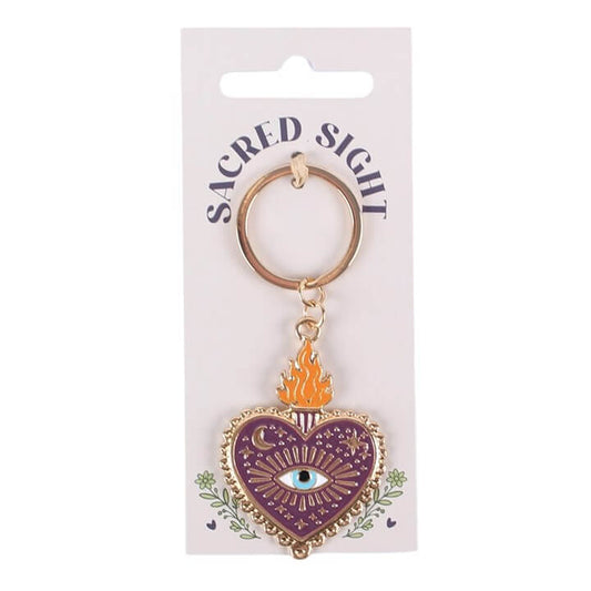 Sacred Sight Heart Keyring