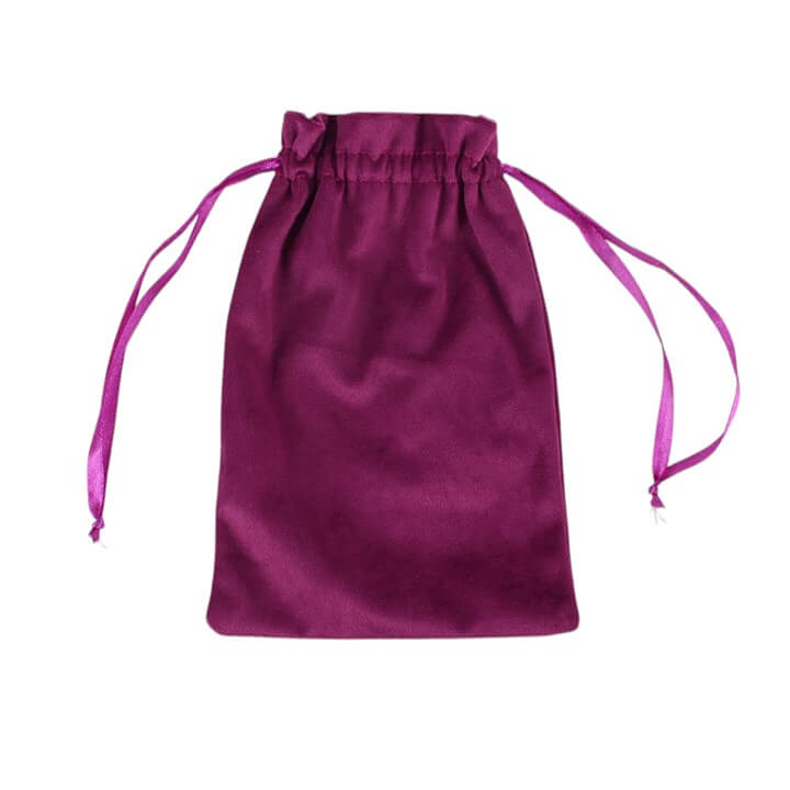 Sacred Sight Heart Velvet Drawstring Bag