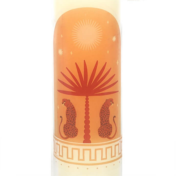 Leopard Palm Sandalwood & Oud Tube Candle N/A