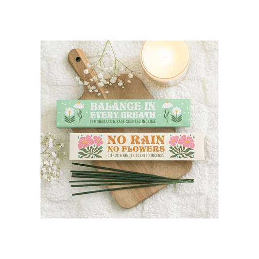 Set of 2 No Rain, No Flowers Incense Stick Packs