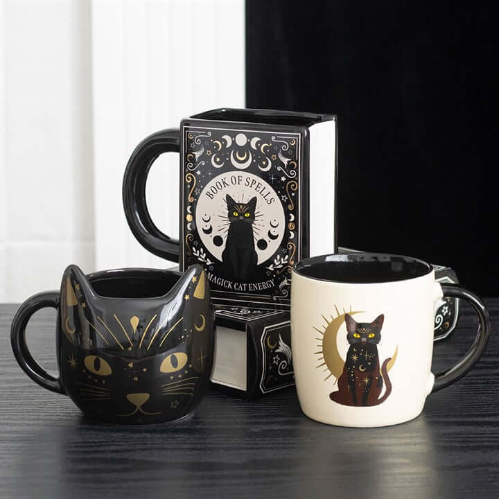 Sitting Magick Black Cat Mug