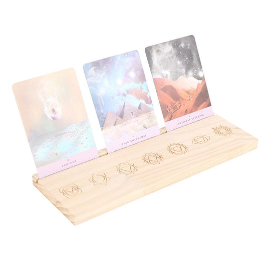 Natural Seven Chakras Tarot Card Stand N/A