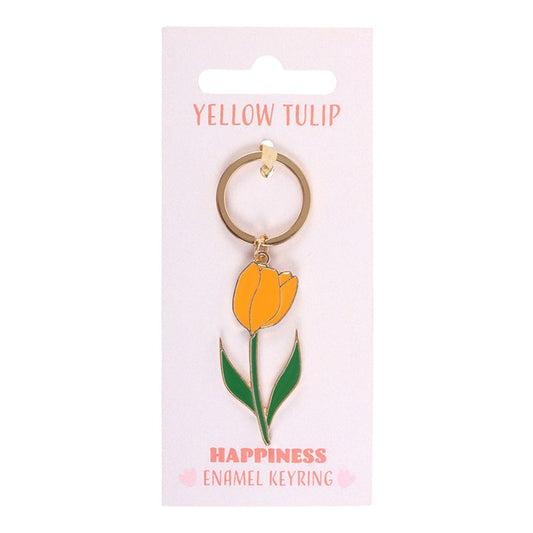 Yellow Tulip Keyring N/A