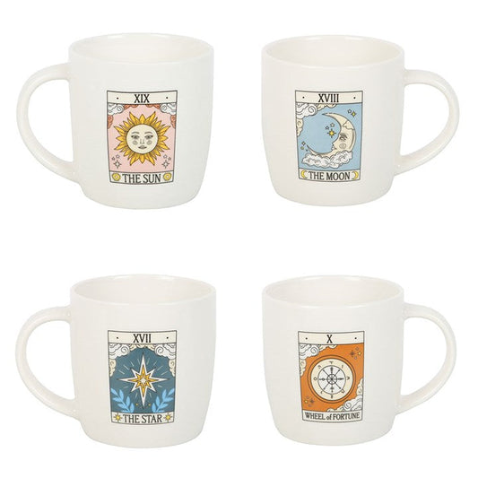 Set of 4 Vintage Tarot Mugs-Sociodigi