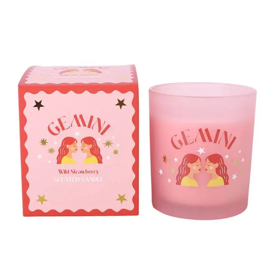 Zodiac Zest Gemini Wild Strawberry Candle
