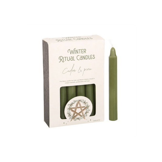 Cedar & Pine Winter Ritual Spell Candles