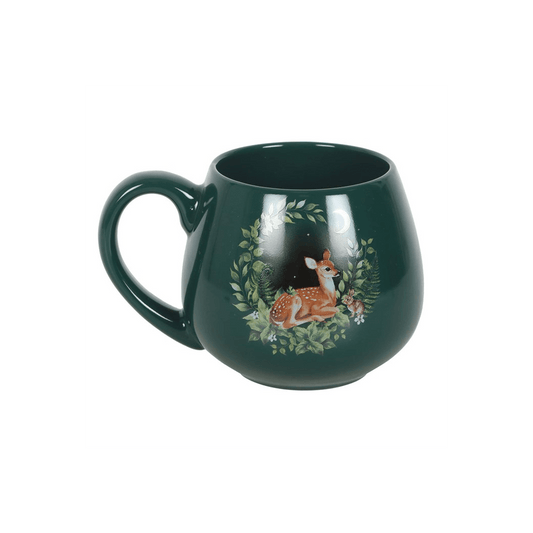 Green Fawn Rounded Mug