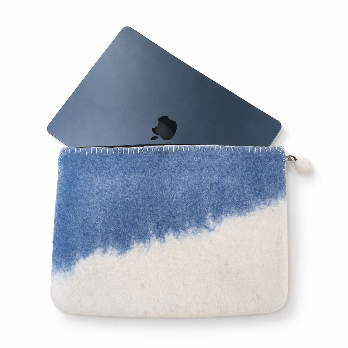 Felt Laptop Pouch (up to 14") - Blue Horizon