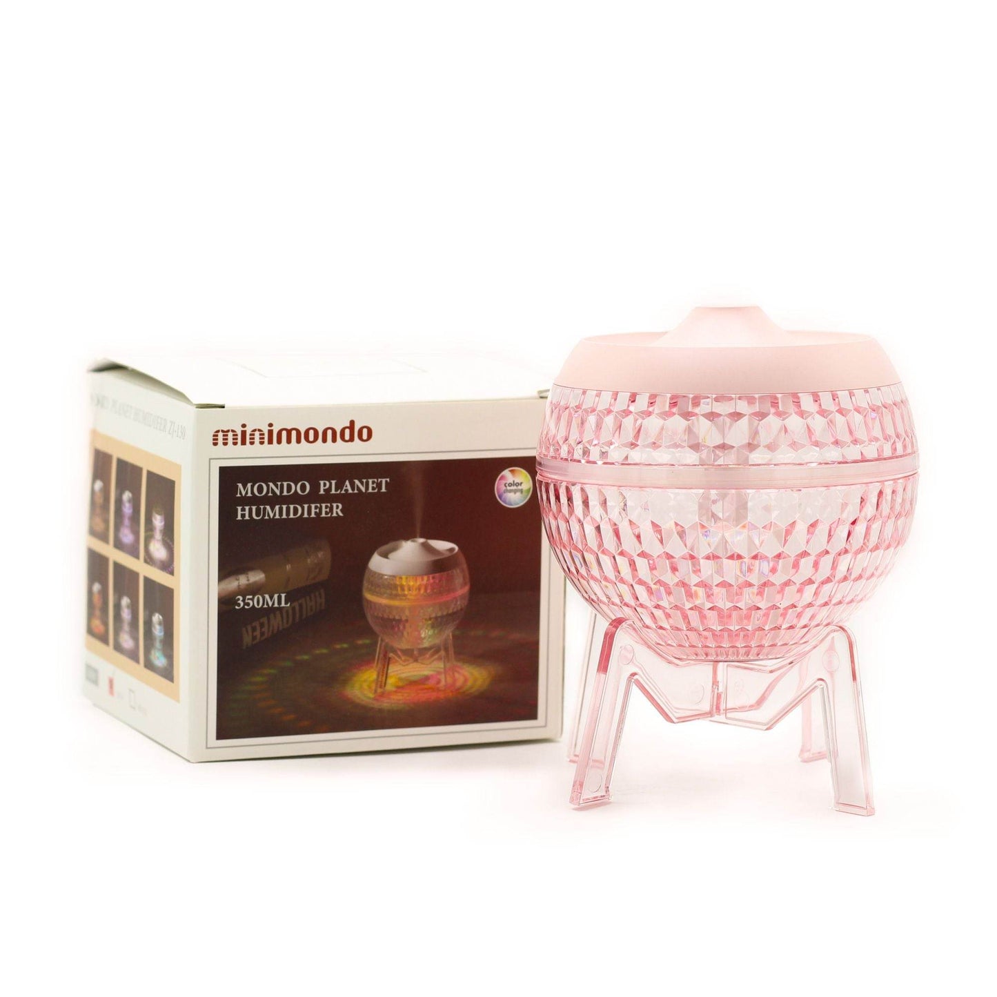 Pink Humidifer Mondo Planet - USB - Colour Change (down light)-Sociodigi