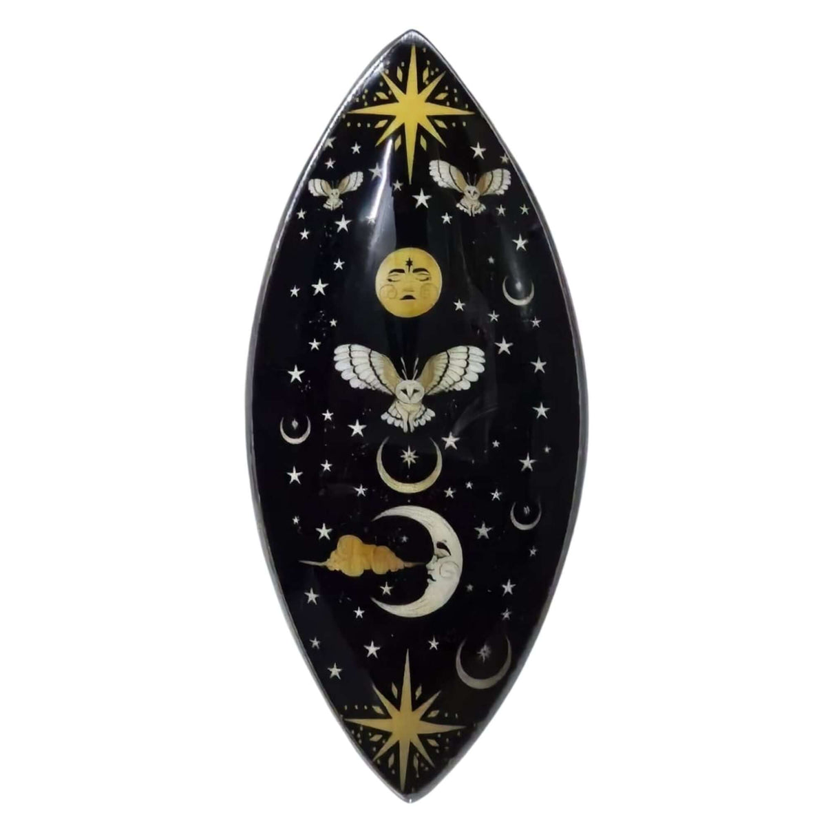Enamel Incense Bowl - Aluminum - Enchanted Night Owl