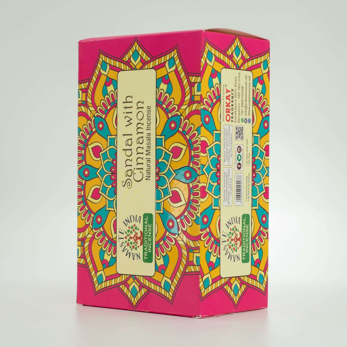 Namaste Mandala Masala Incense - Sandal with Cinnamon
