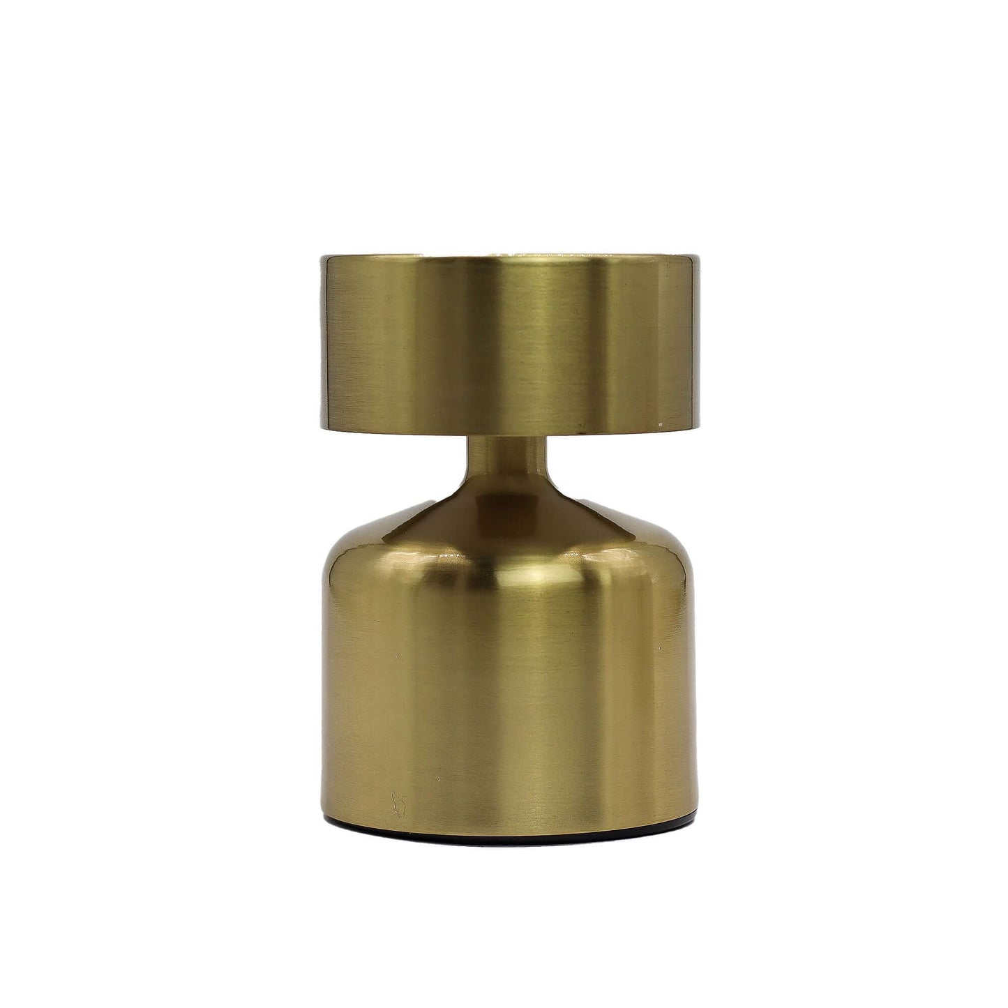 Touch Lamp Flat Mushroom in warm bronze finish, featuring sleek metal design and touch control functionality.