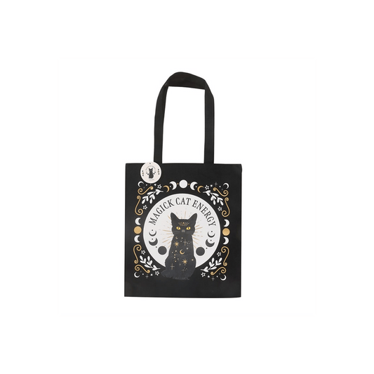 Black Magick Cat Energy Tote Bag
