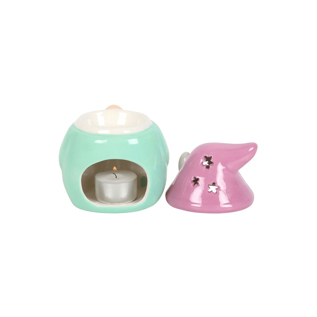 Charming Gonk Oil Burner for Easter with pastel colors and space for tealight candle.