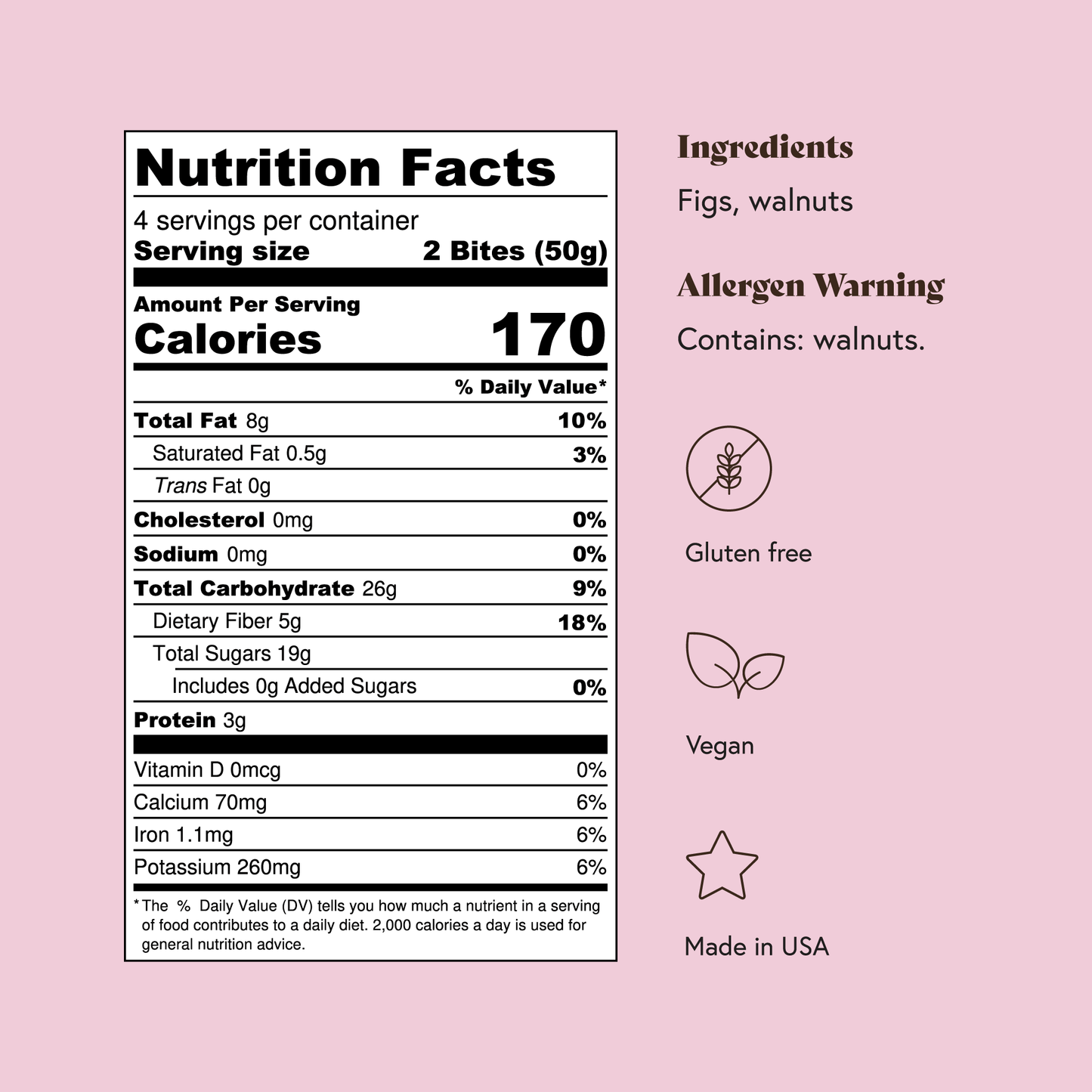 Fichi Fig and Walnut Bites