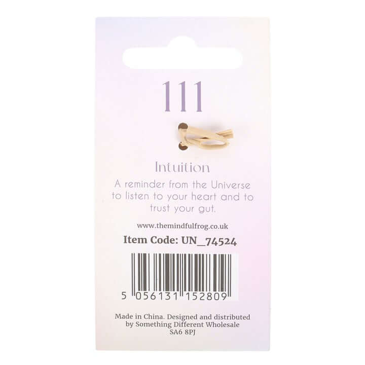 111 Angel Number Keyring