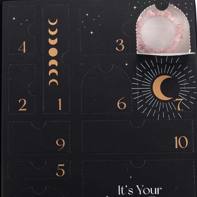 12-Day Crystal Jewellery Advent Calendar Amethyst, Rose Quartz & Clear Quartz-Sociodigi