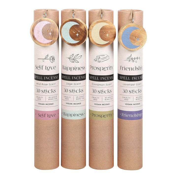 Set of 12 Herbal Magick Spell Incense Sticks with Display-Sociodigi