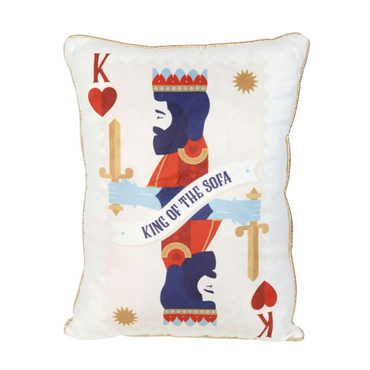 King of the Sofa Playing Card Cushion N/A