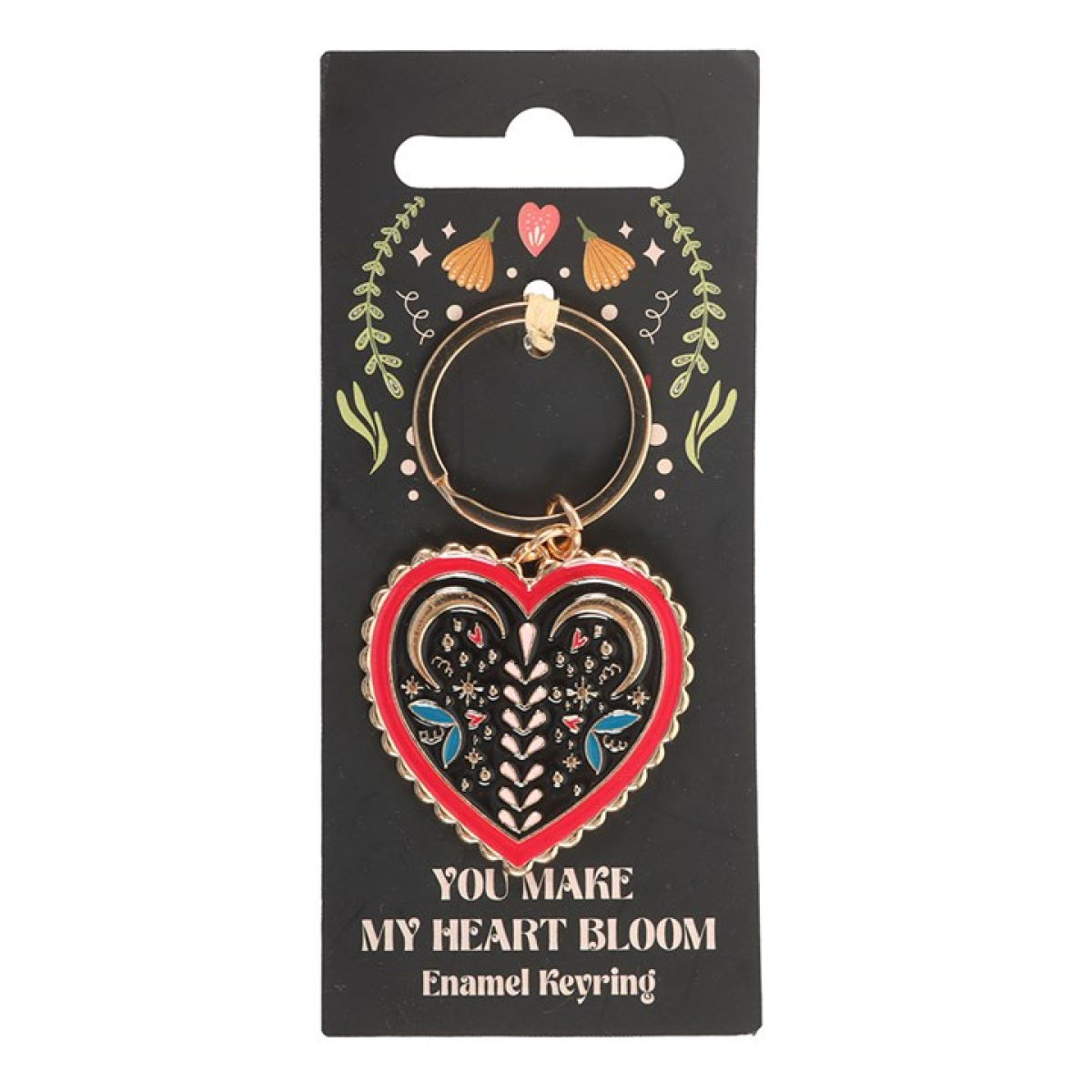 Folk Heart Keyring N/A