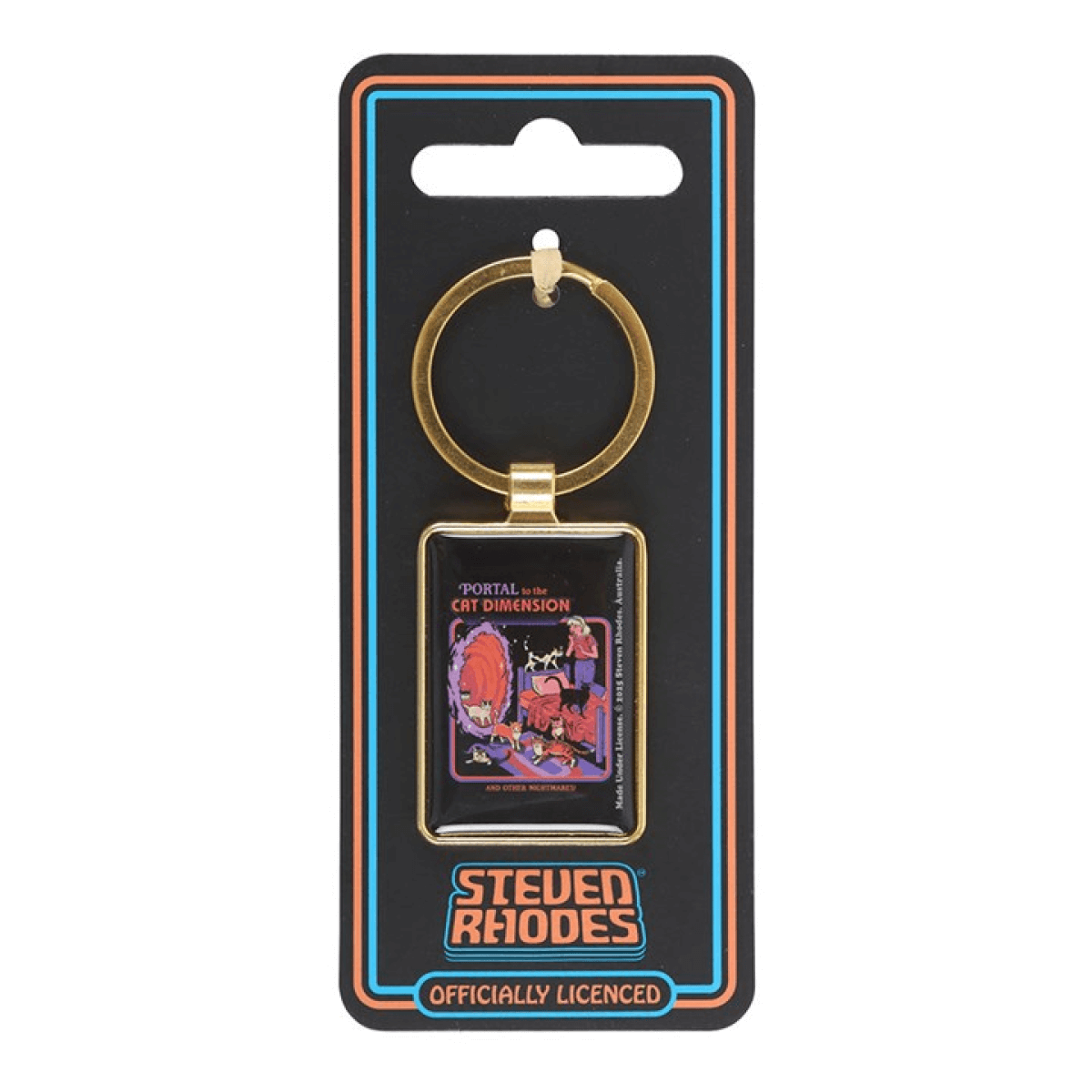 The Cat Dimension Keyring by Steven Rhodes