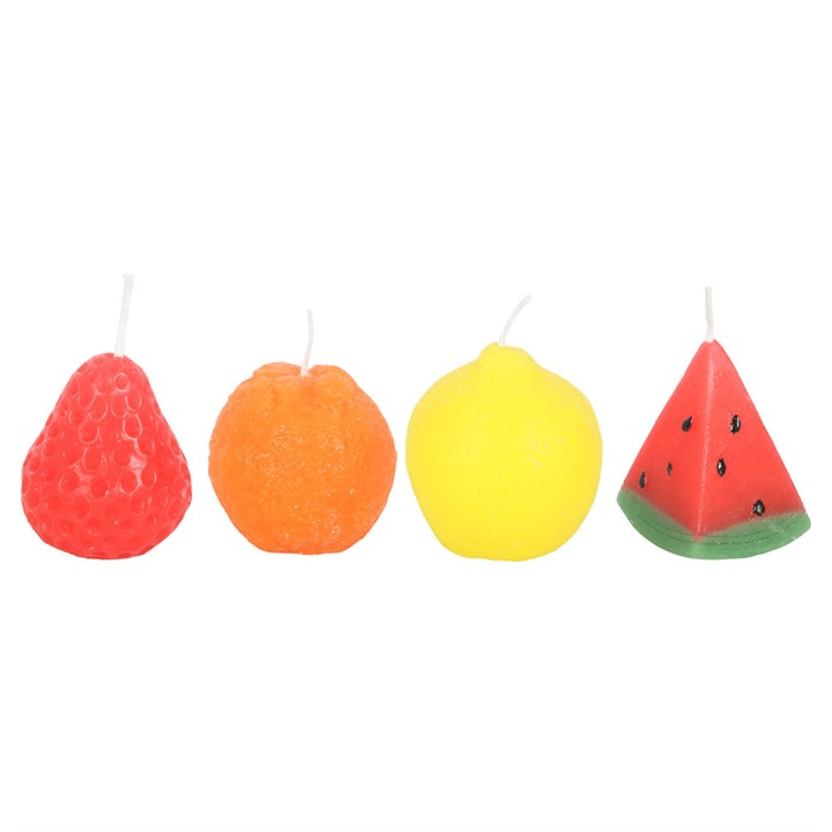 Set of 4 Fruit Shaped Candles N/A