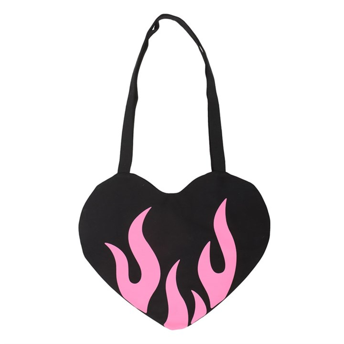 Burning Heart Satin Tote Bag N/A