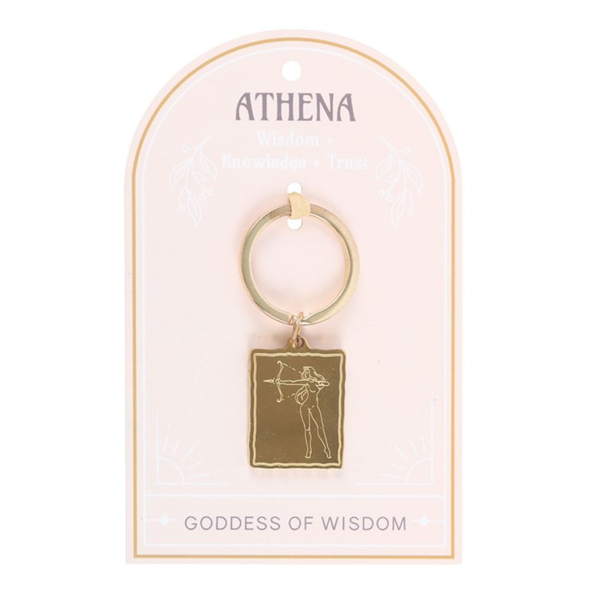 Athena Goddess Talisman Keyring N/A