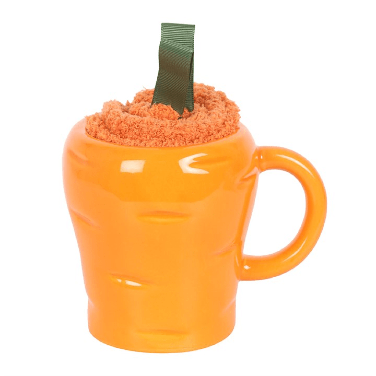 Carrot Shaped Mug and Socks Set N/A