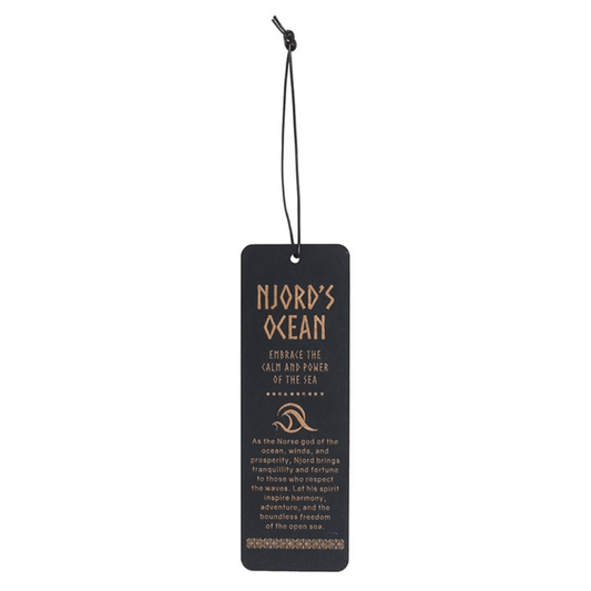 Njord's Ocean Wooden Bookmark