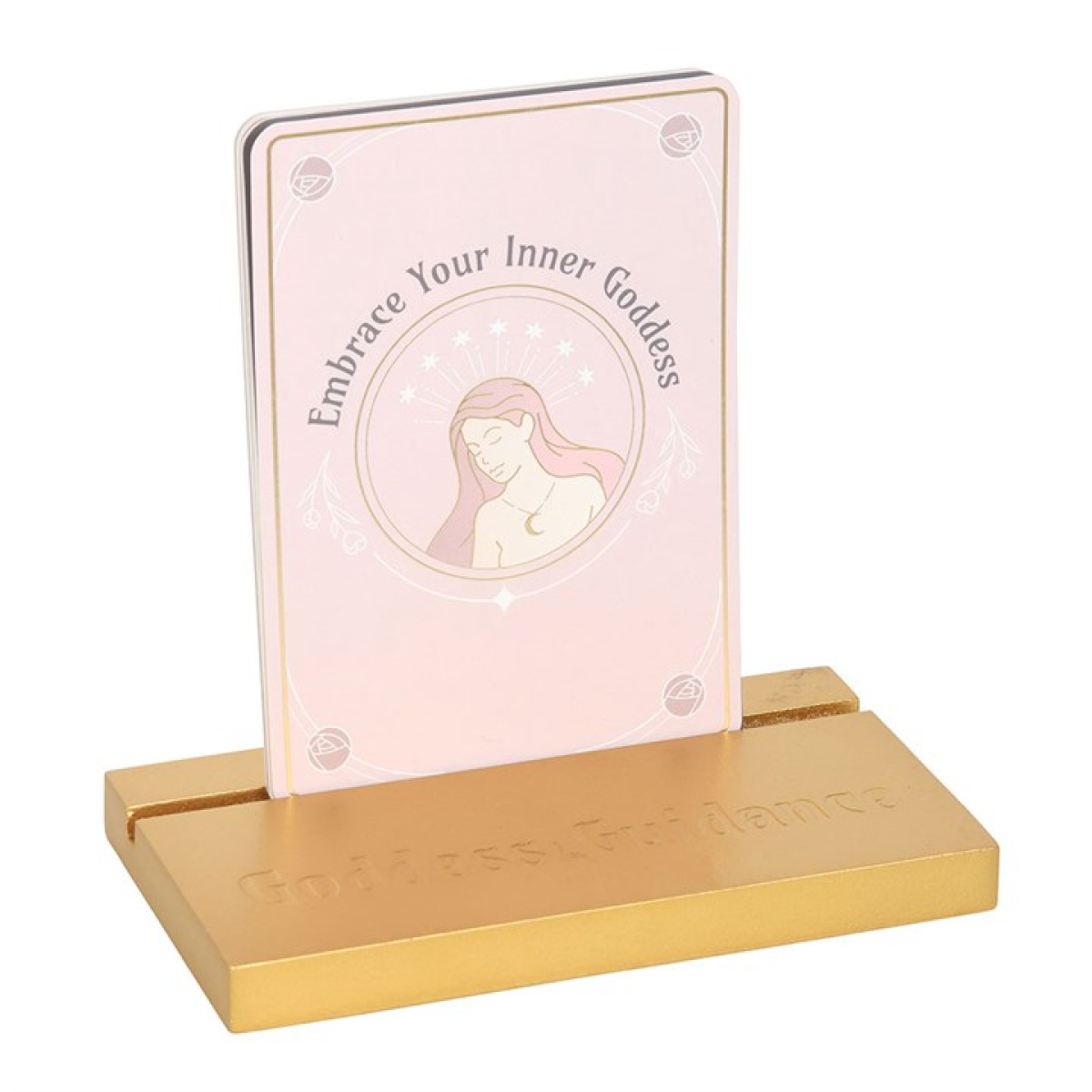 Goddess Energy Affirmation Cards with Wooden Stand N/A