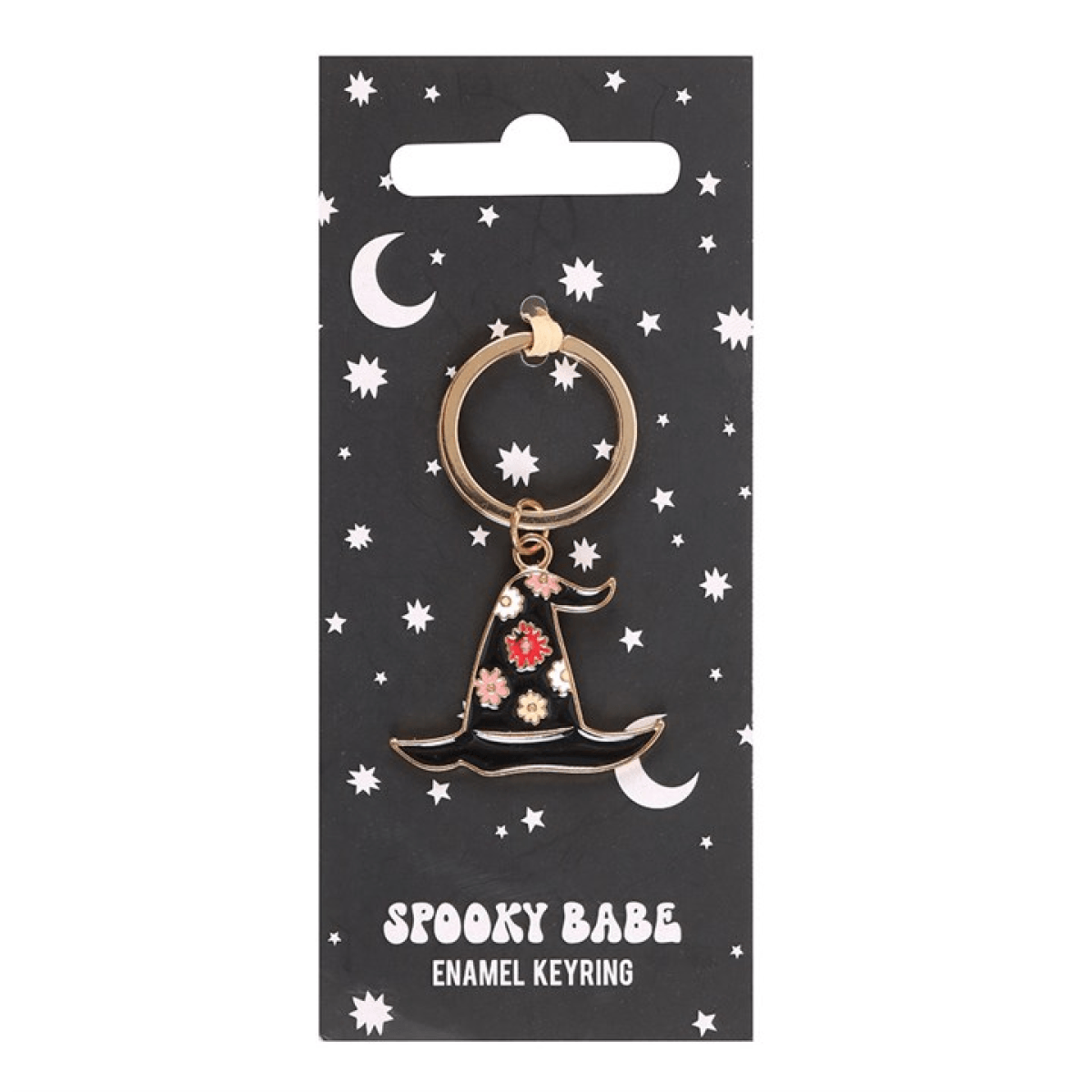 Spooky Babe Witch Hat Keyring N/A