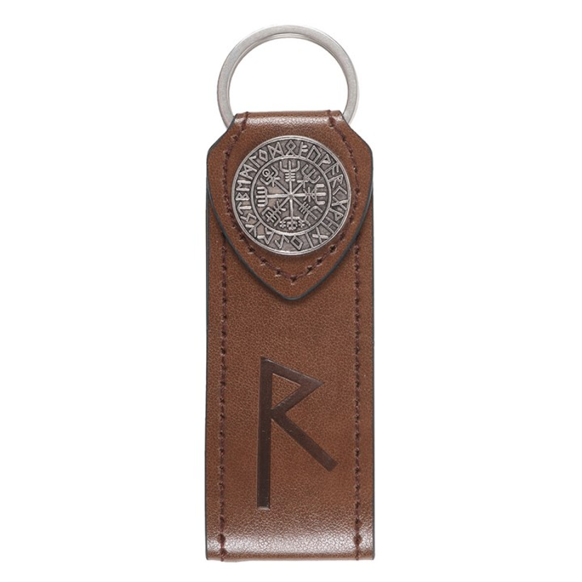 Journey Viking Rune Faux Leather Keyring N/A