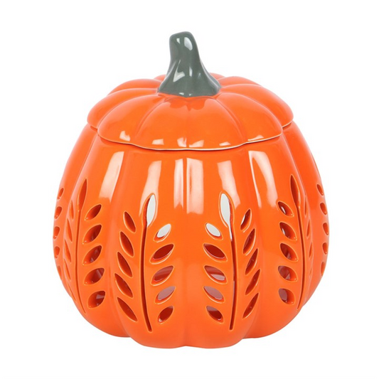 *Orange Autumn Days Cut Out Pumpkin Ceramic Oil Burner and Wax Warmer (9/18) N/A