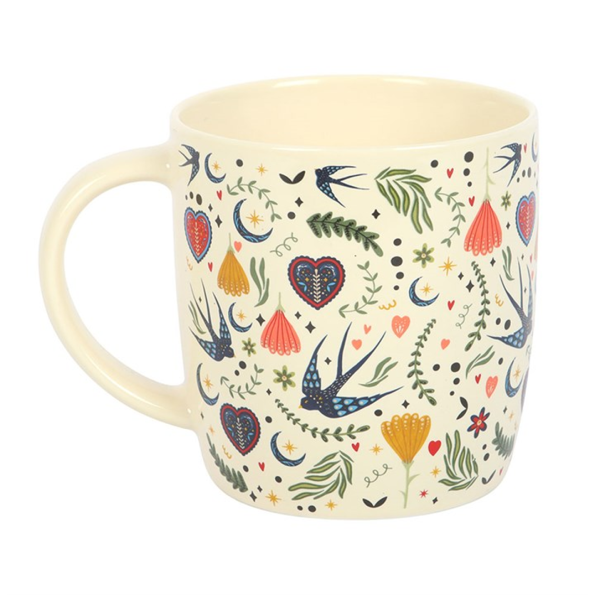 Cream Midnight Bloom Print Mug N/A