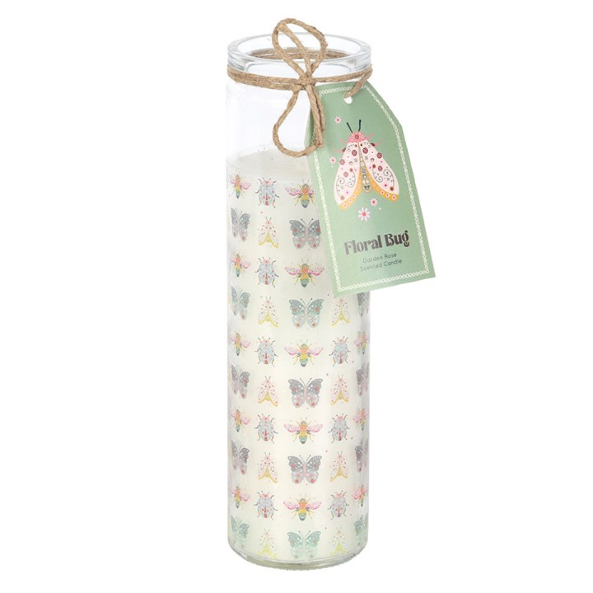 Floral Bug Garden Rose Tube Candle N/A