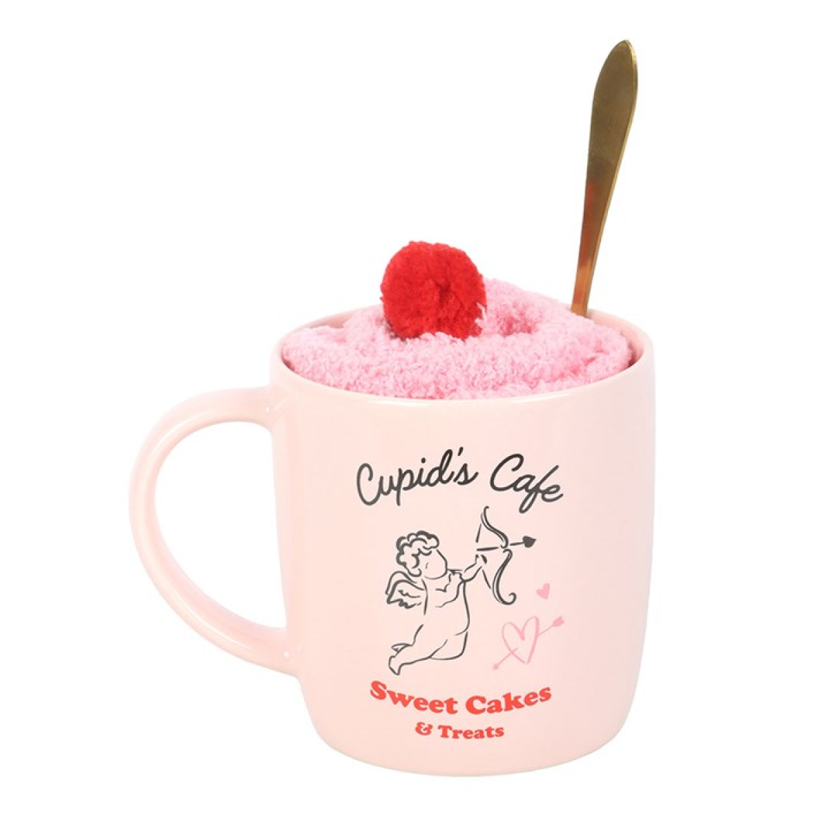 Cupid's Café Mug, Spoon and Socks Set N/A