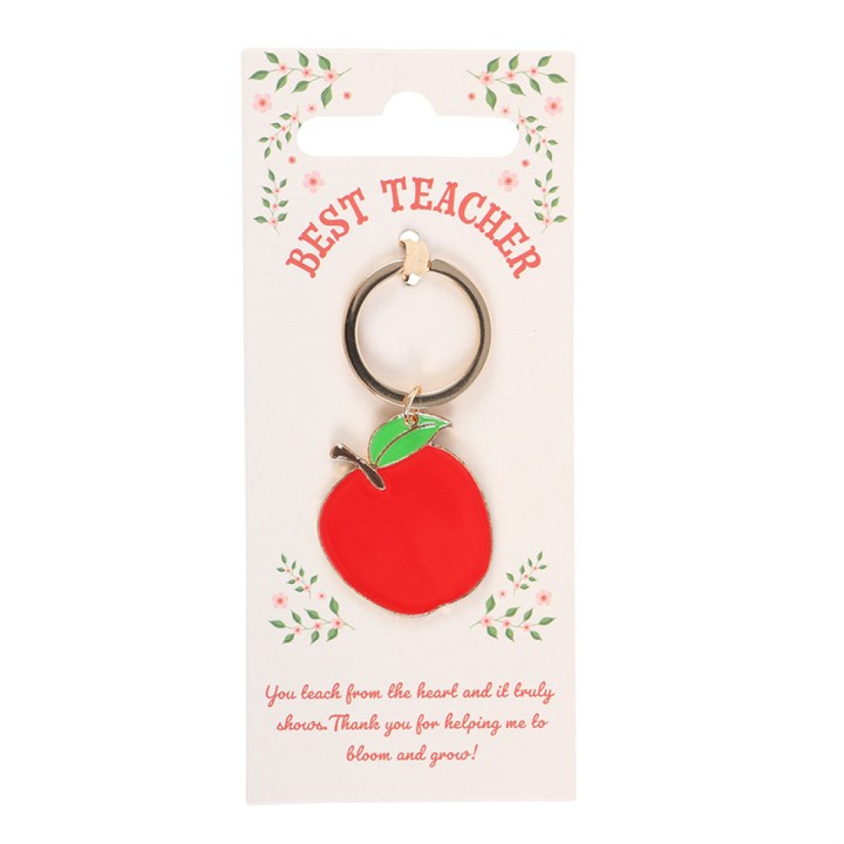 Best Teacher Apple Keyring N/A