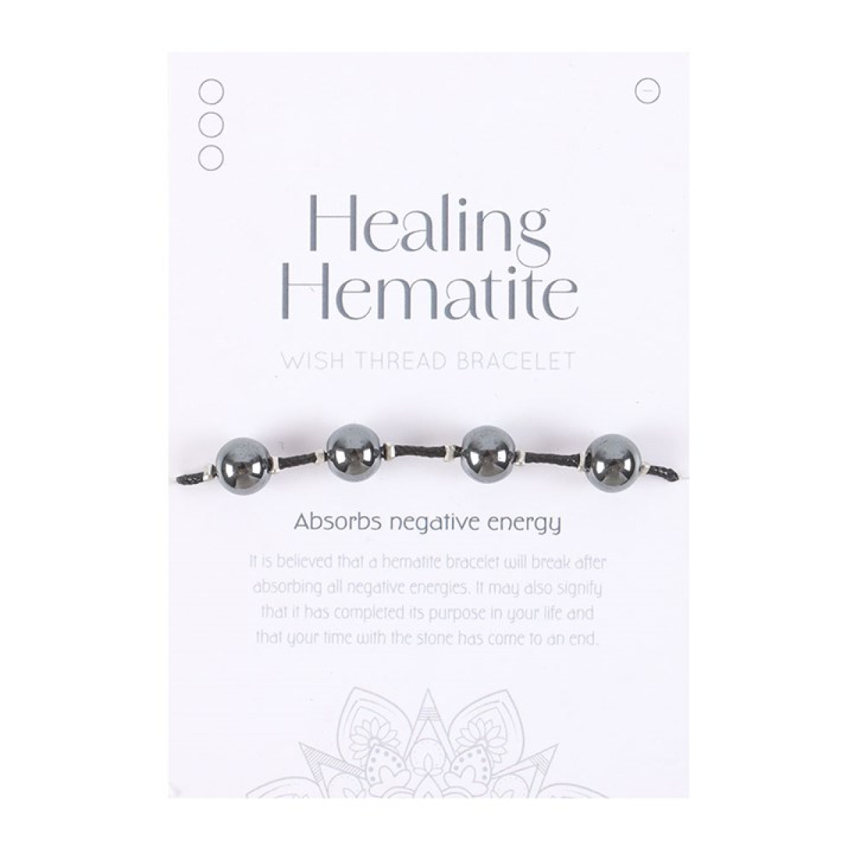 Healing Hematite String Bracelet N/A