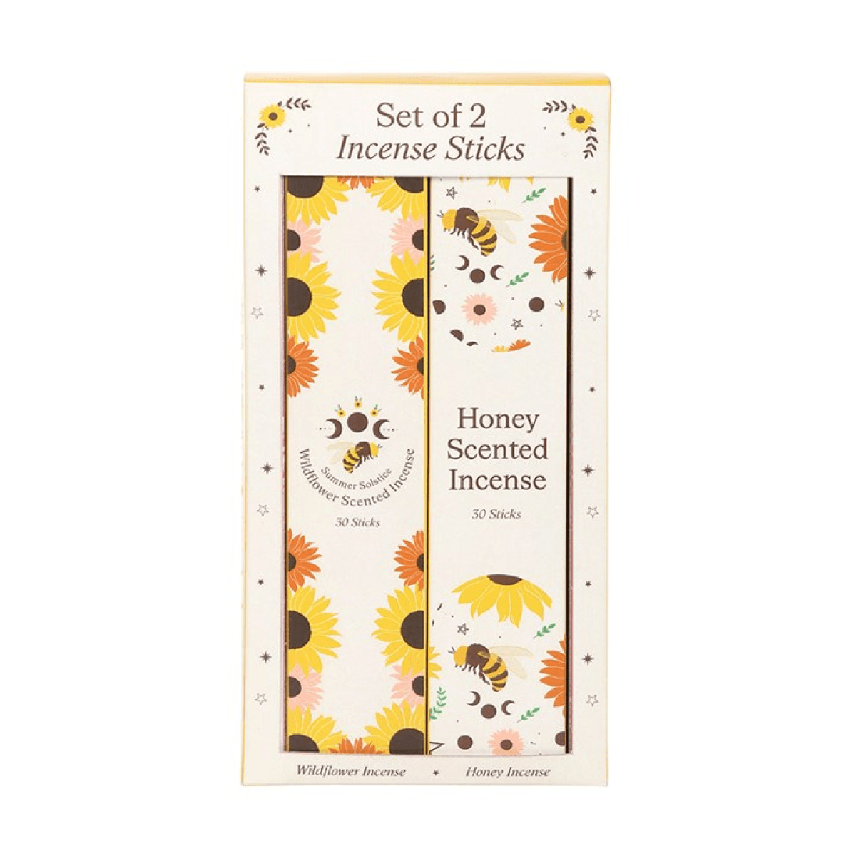 Set of 2 Honey and Wildflower Incense Stick Packs N/A