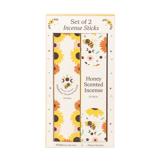 Set of 2 Honey and Wildflower Incense Stick Packs N/A