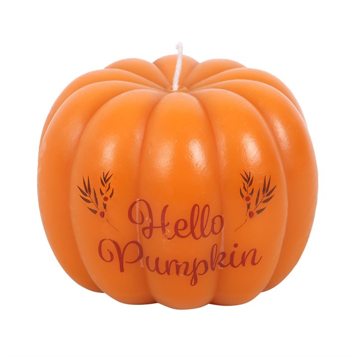 Hello Pumpkin Shaped Candle N/A