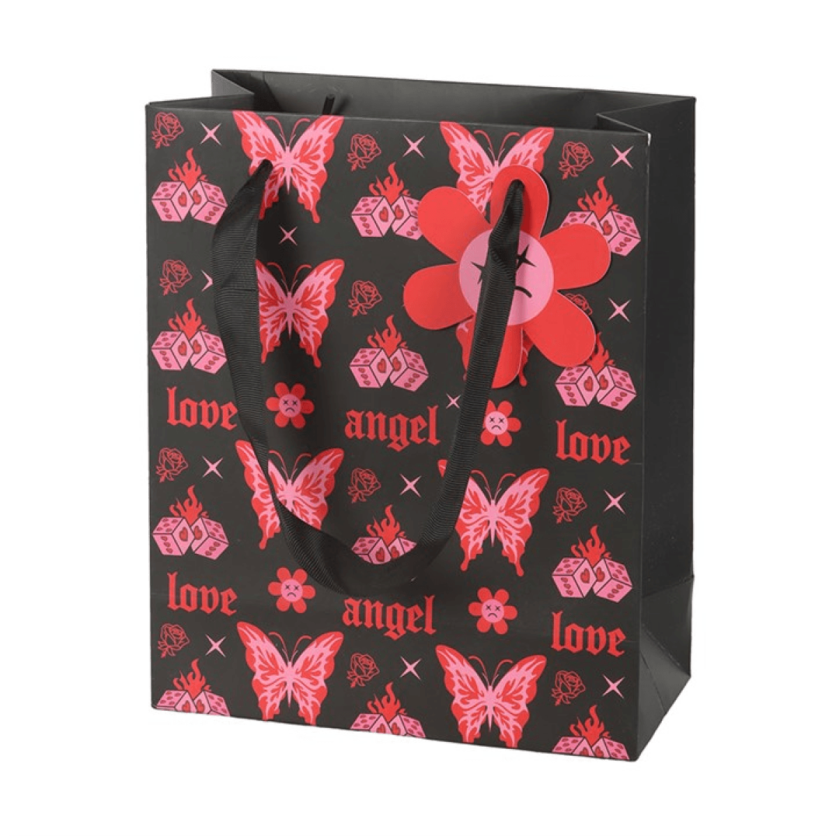 23cm Medium Flaming Butterfly Gift Bag N/A