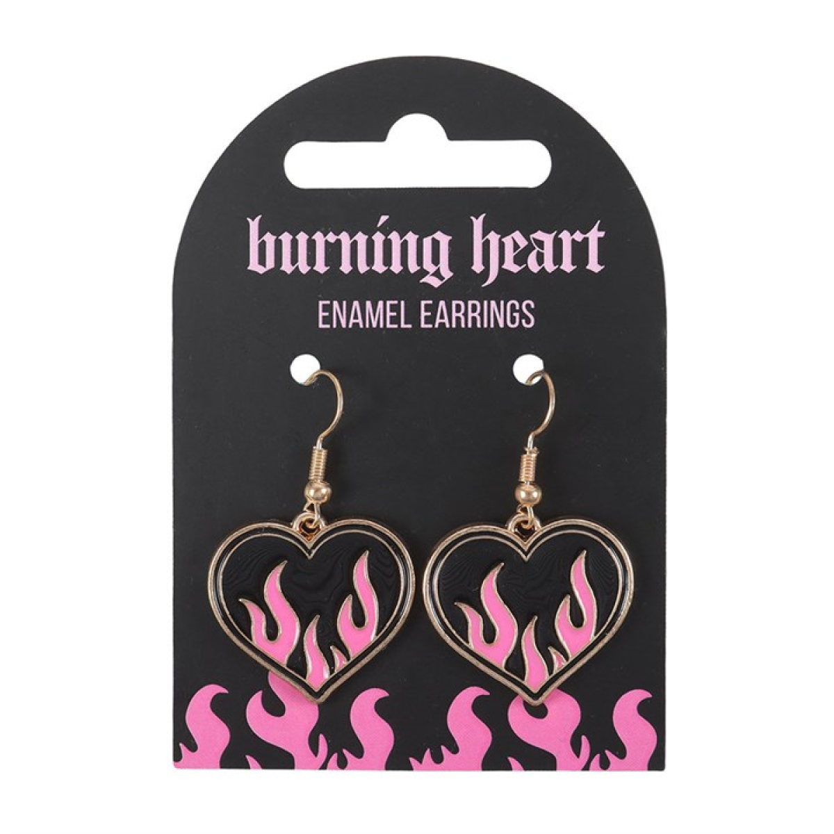 Burning Heart Earrings N/A
